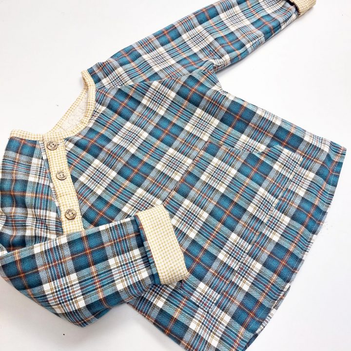 Sudadera niño cuadros azules Le Boetie