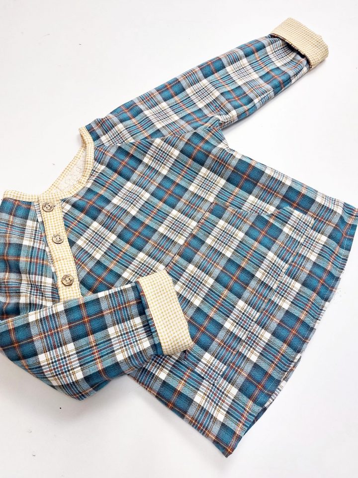 Sudadera niño cuadros azules Le Boetie