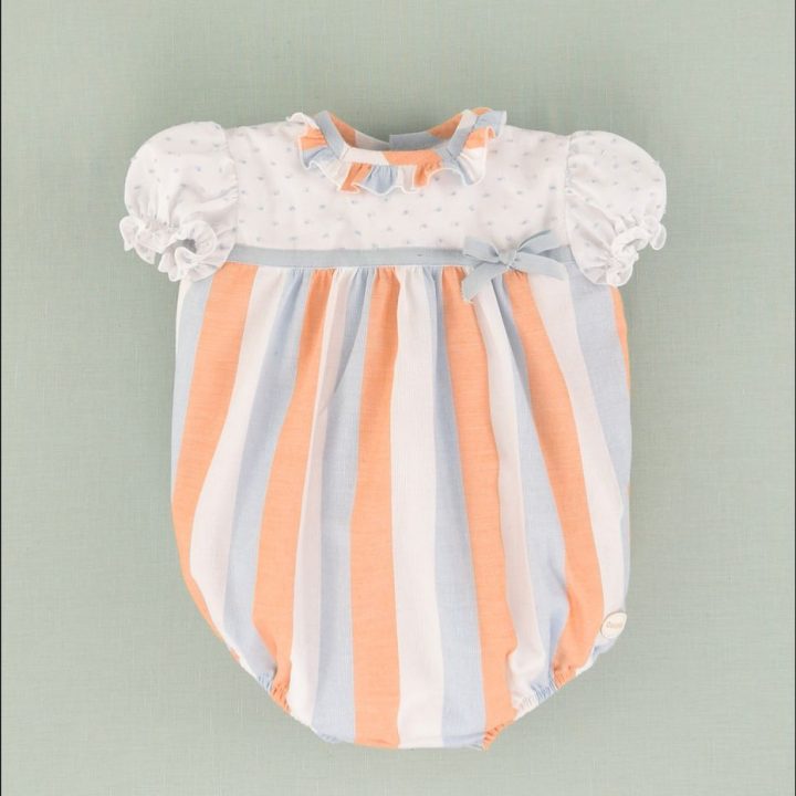 Pelele rayas bicolor cocote