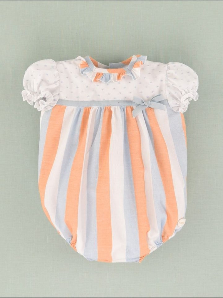 Pelele rayas bicolor cocote