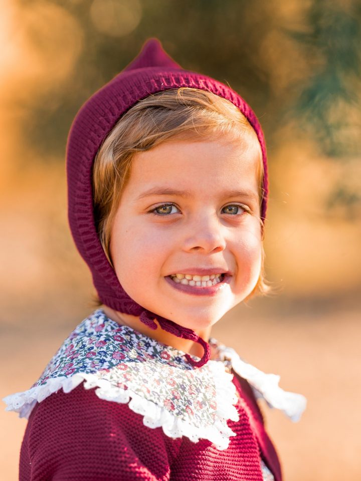 Gorrito duende unisex burdeos MIJI Baby