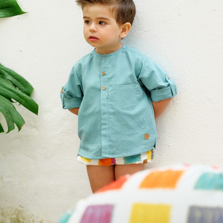 Camisa niño menta José Varón