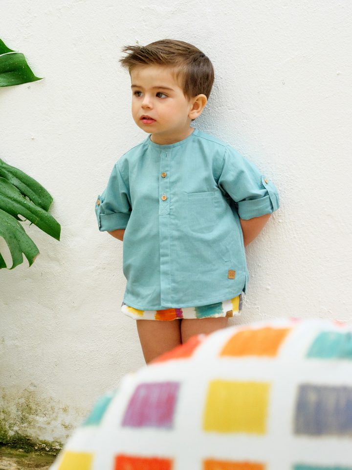 Camisa niño menta José Varón