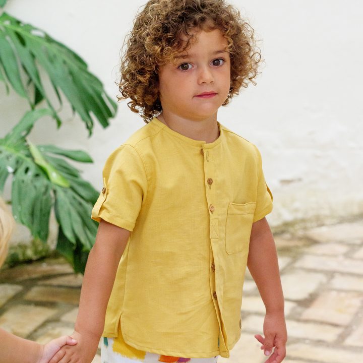 Camisa niño mostaza José Varón