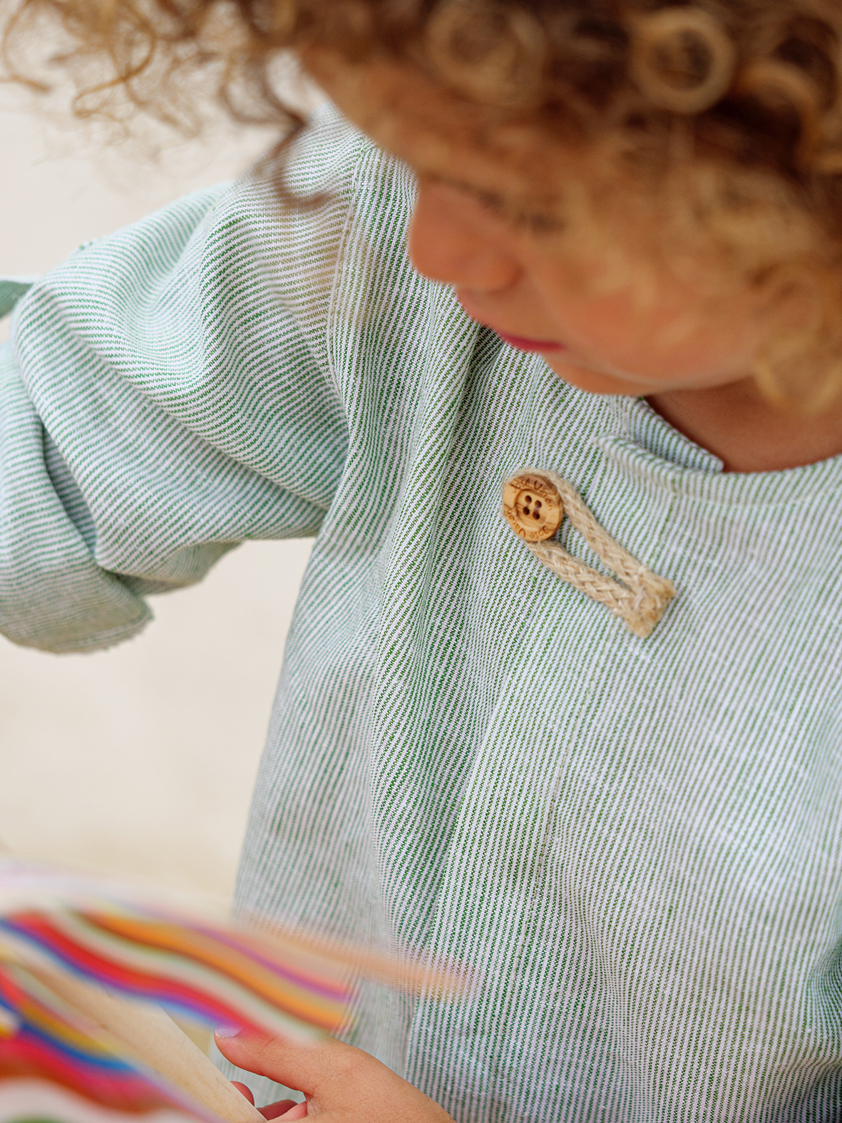 Camisa mil rayas verde José Varón - Imagen 2