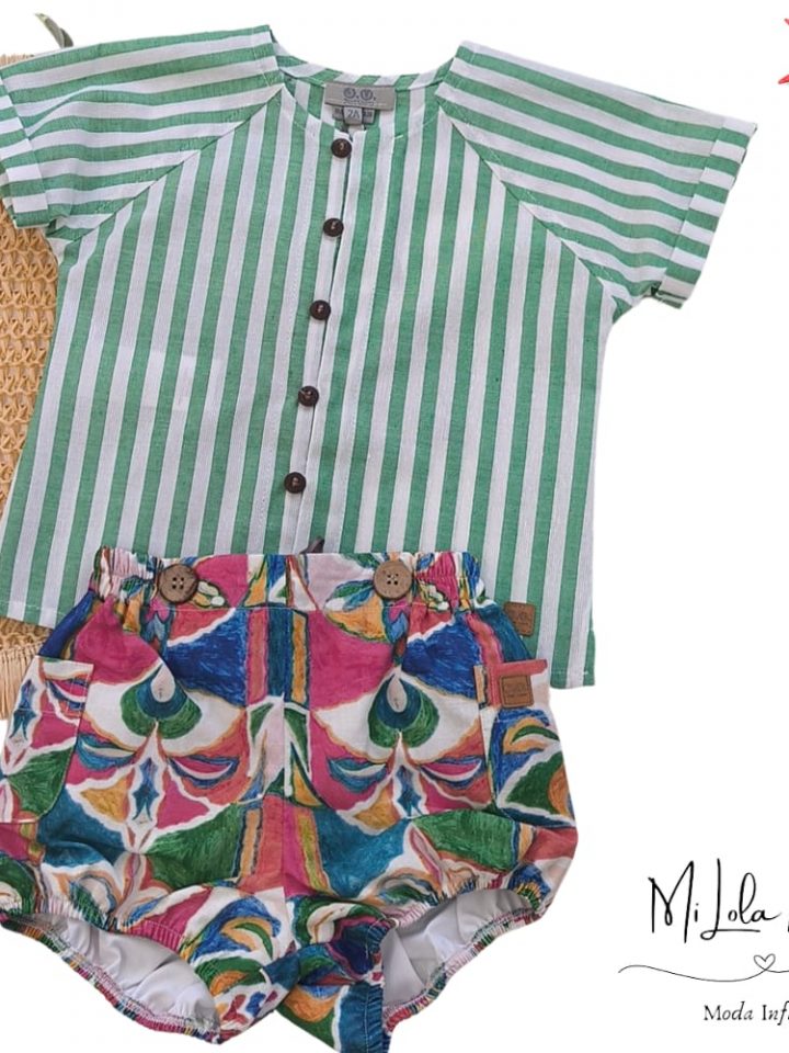 Camisa rayas verdes José Varón