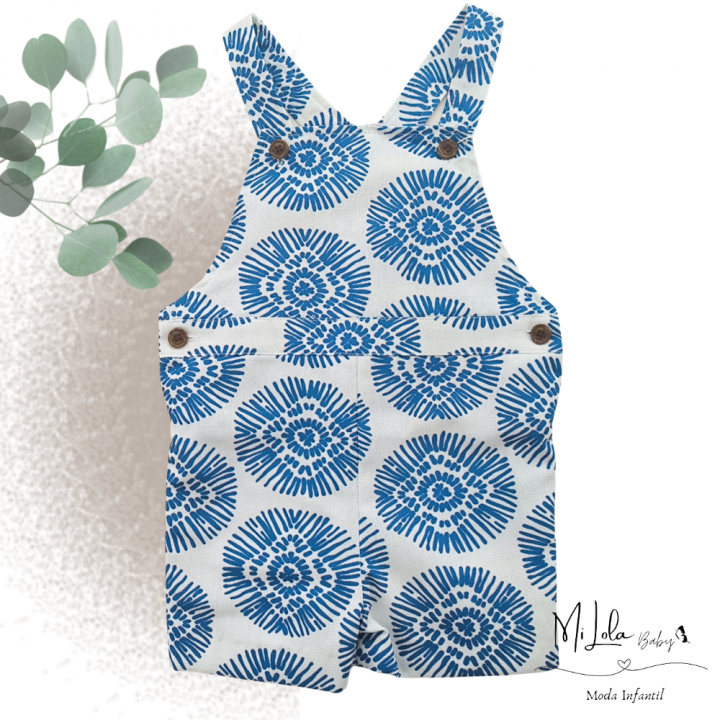 Peto pantalón boho azul cocote