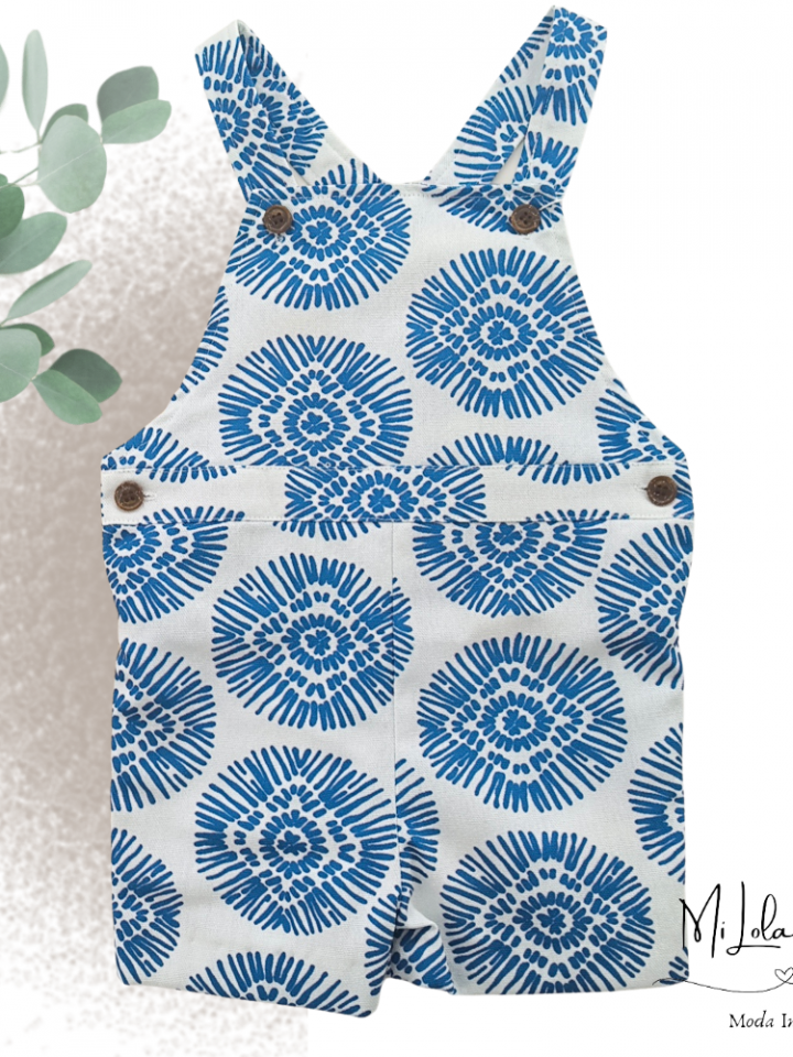 Peto pantalón boho azul cocote