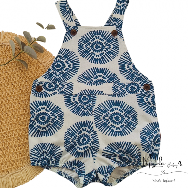 Peto ranita boho azul cocote