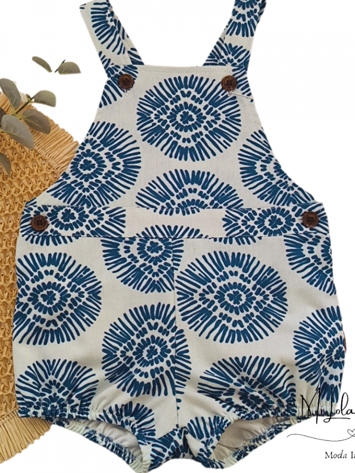 Peto ranita boho azul cocote