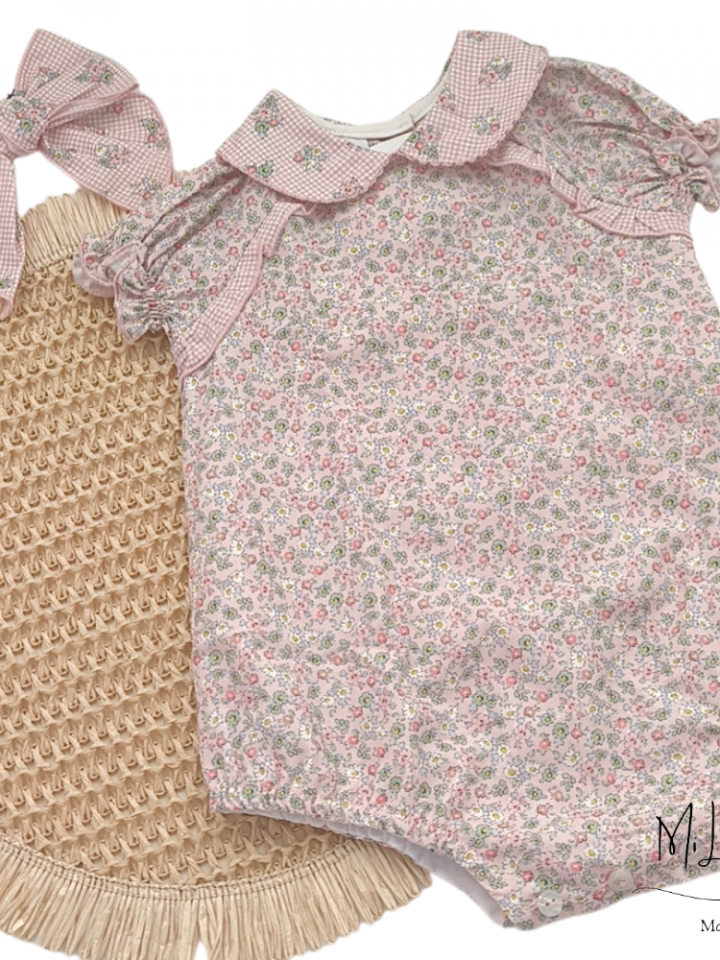 Pelele azul y rosa La Martinica