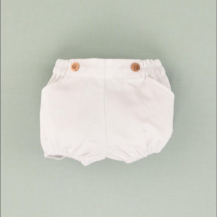 Pantalón ranita Unisex Blanco