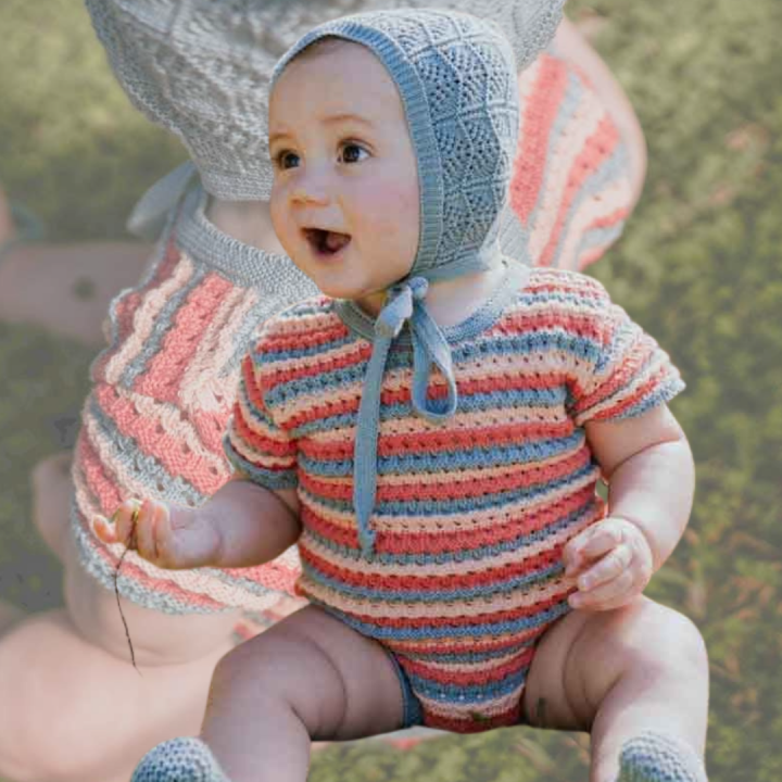Pelele unisex de punto cerceta Cotoli