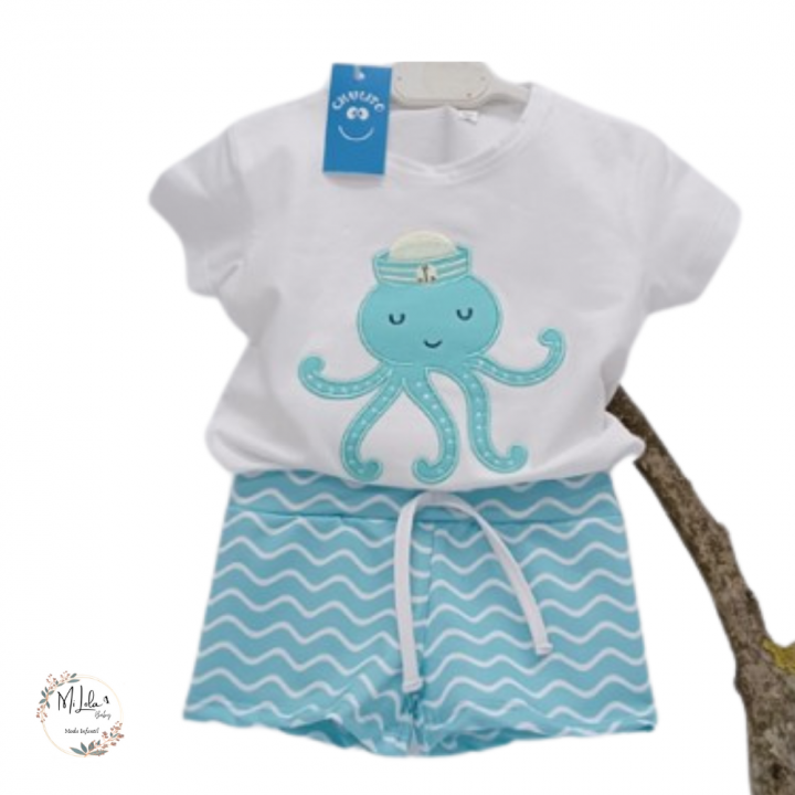 Conjunto de baño niño Pulpo