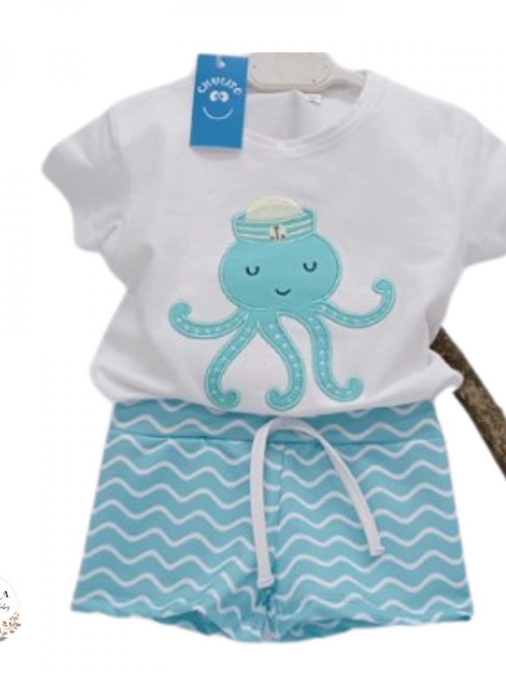 Conjunto de baño niño Pulpo
