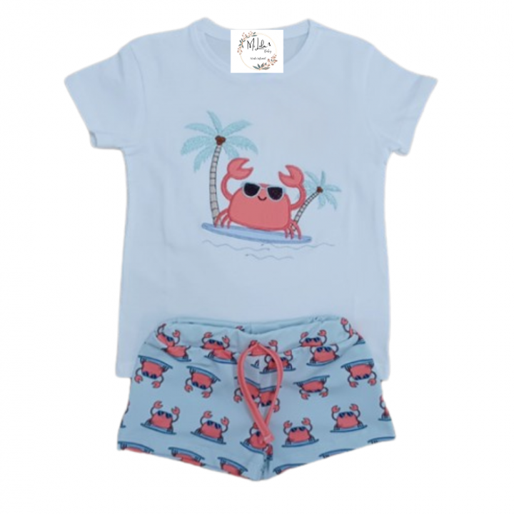Conjunto de baño cangrejo niño