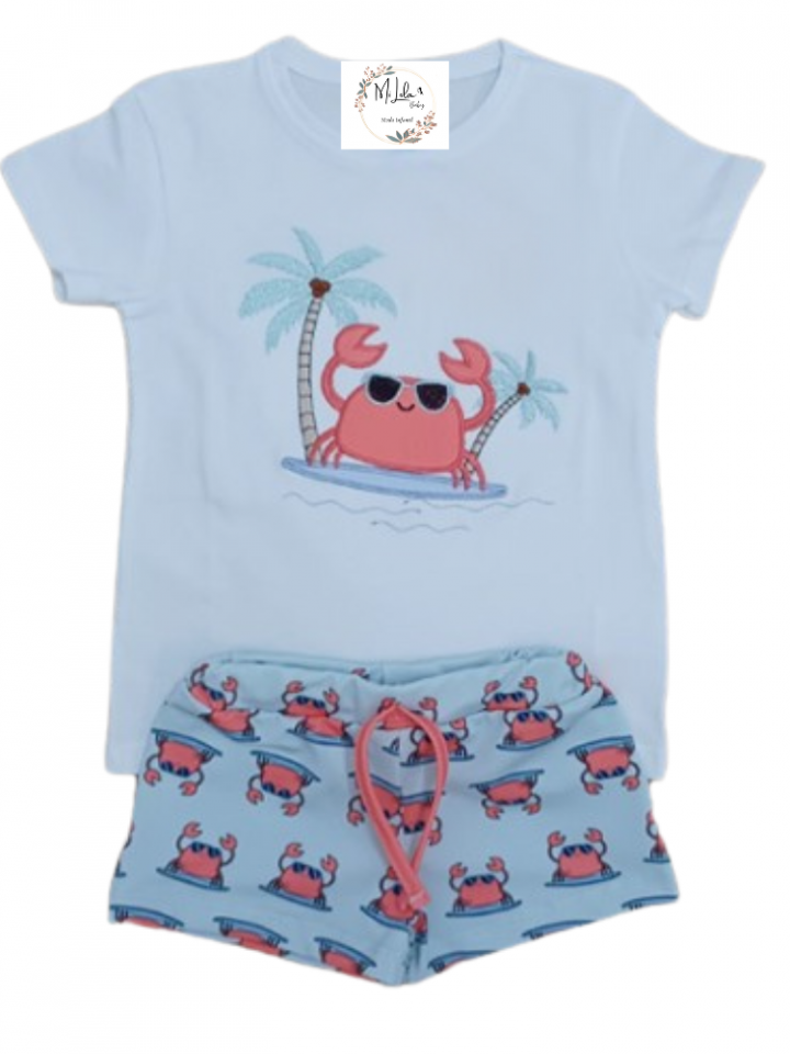 Conjunto de baño cangrejo niño