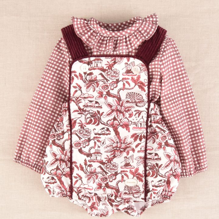 Conjunto bebe granate cocote