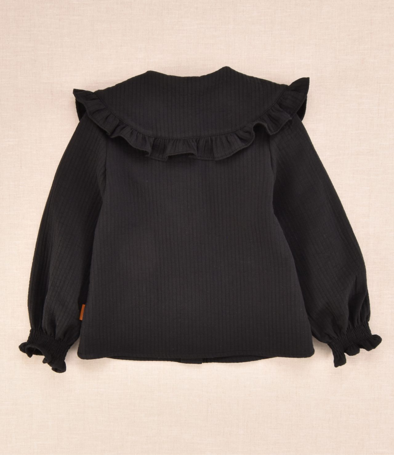 Camisa niña negra con cuello Cocote - Imagen 2