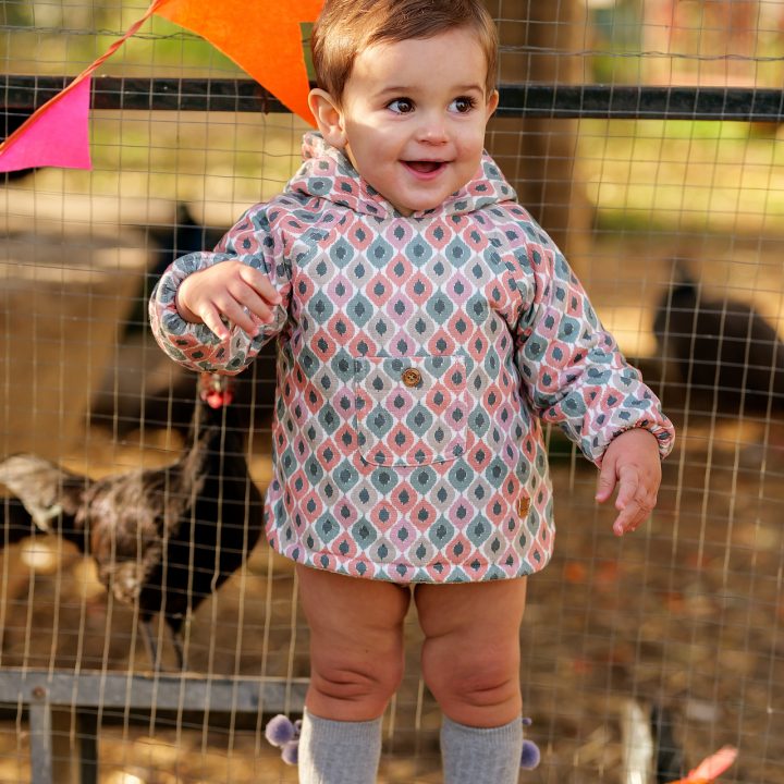 Conjunto sudadera y ranita  rombos Marsala José Varón