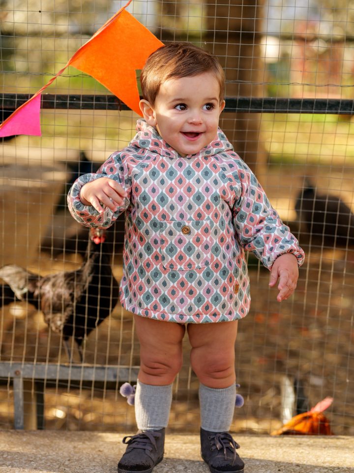 Conjunto sudadera y ranita  rombos Marsala José Varón