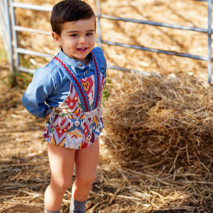 Conjunto camisa y Peto ranita étnico José Varón