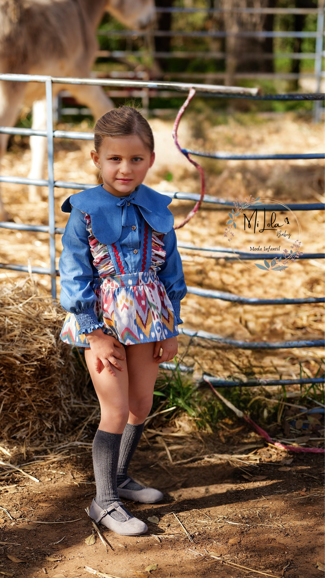 Camisa denim niña José Varón - Imagen 2