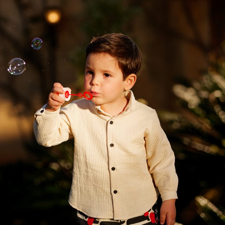 Camisa crema niño cocote