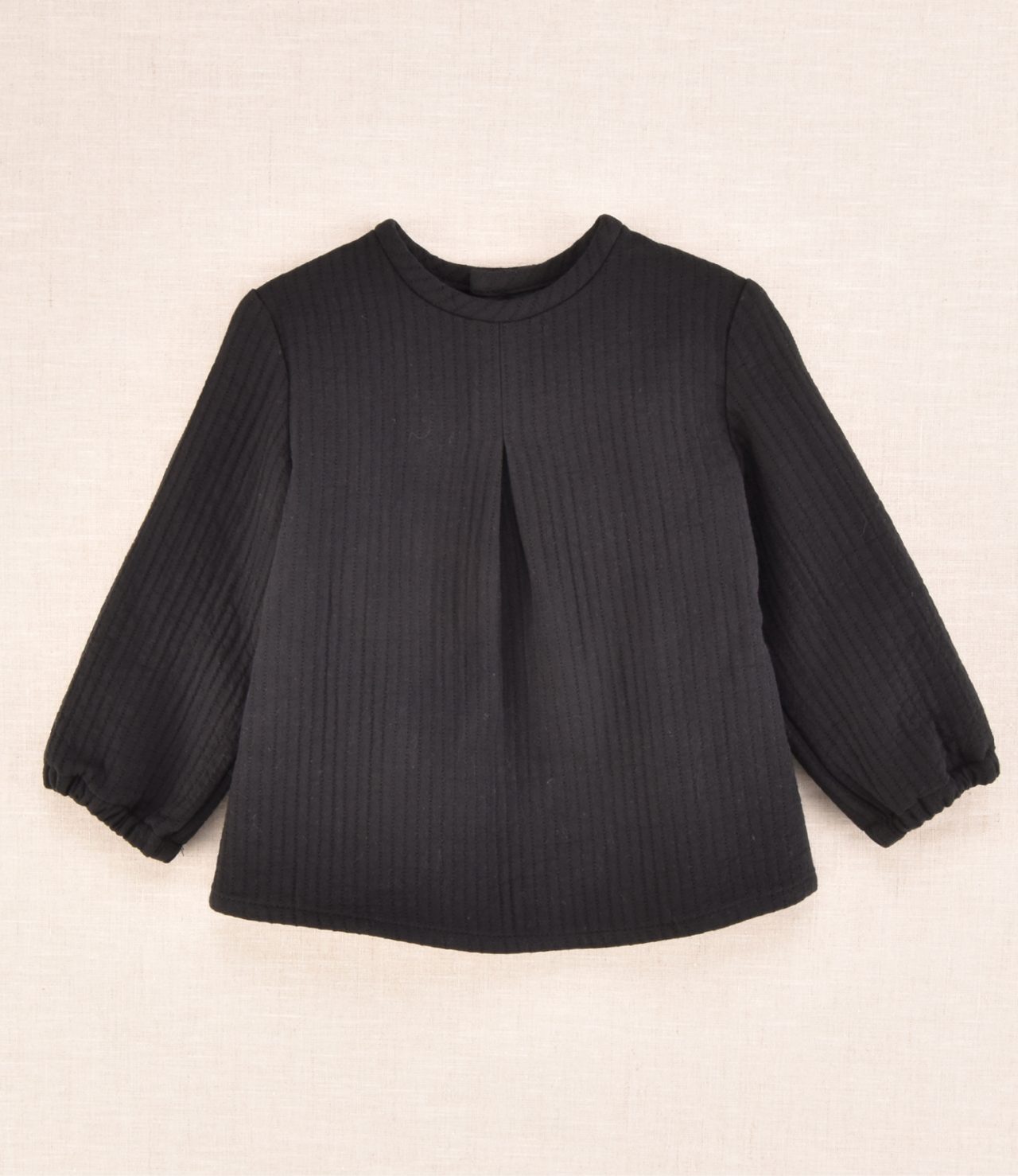 Camisa negra cuello Mao niño cocote - Imagen 2