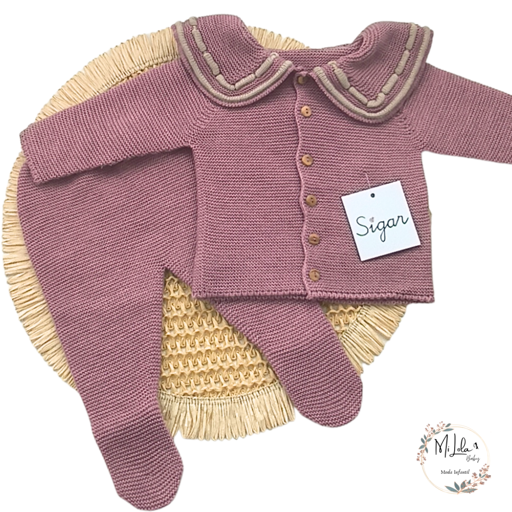 Conjunto Polainas rosa con cuello Sigar - Imagen 2