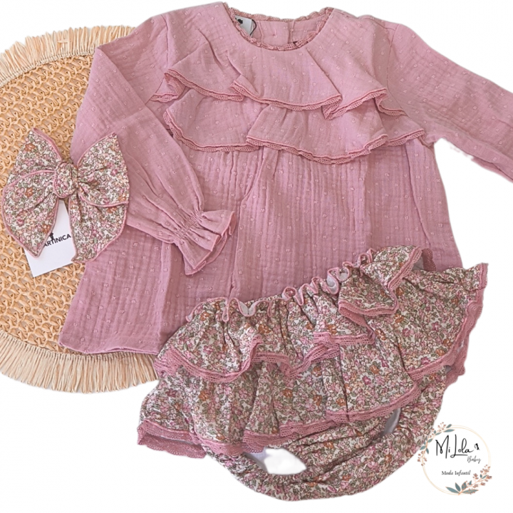 Conjunto Caperucita braguitas y blusa La Martinica