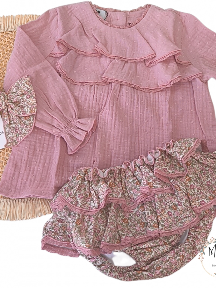 Conjunto Caperucita braguitas y blusa La Martinica