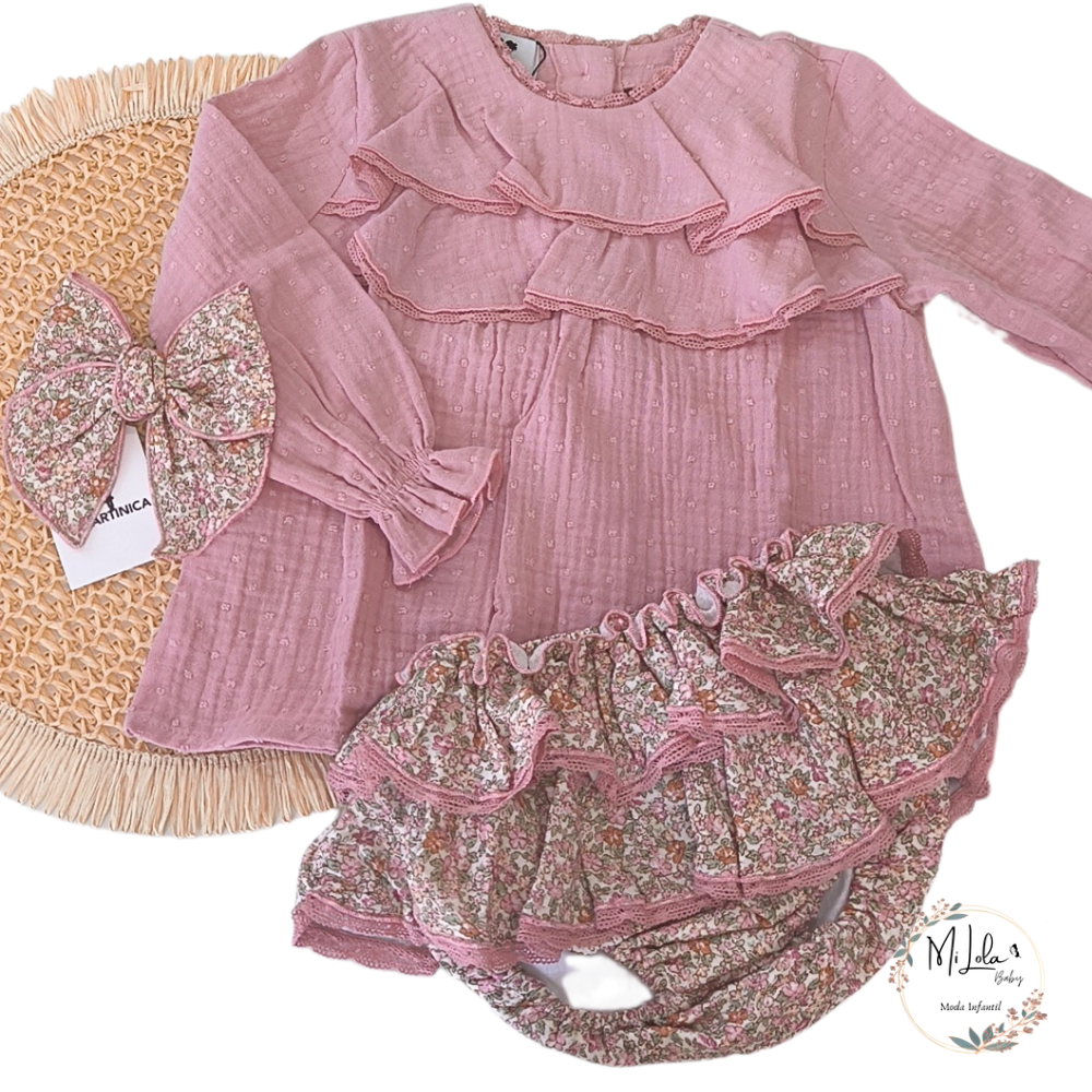 Conjunto Caperucita braguitas y blusa La Martinica