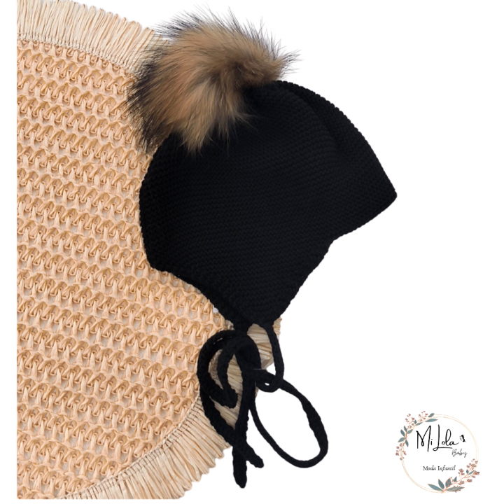 Gorrito unisex aviador Negro Sigar