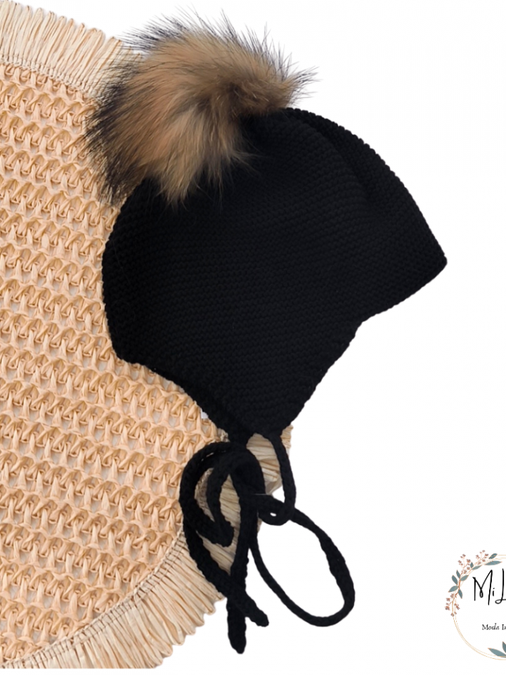 Gorrito unisex aviador Negro Sigar