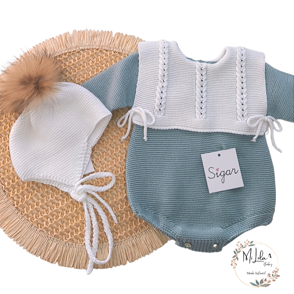 Gorrito unisex aviador Blanco Sigar - Imagen 2