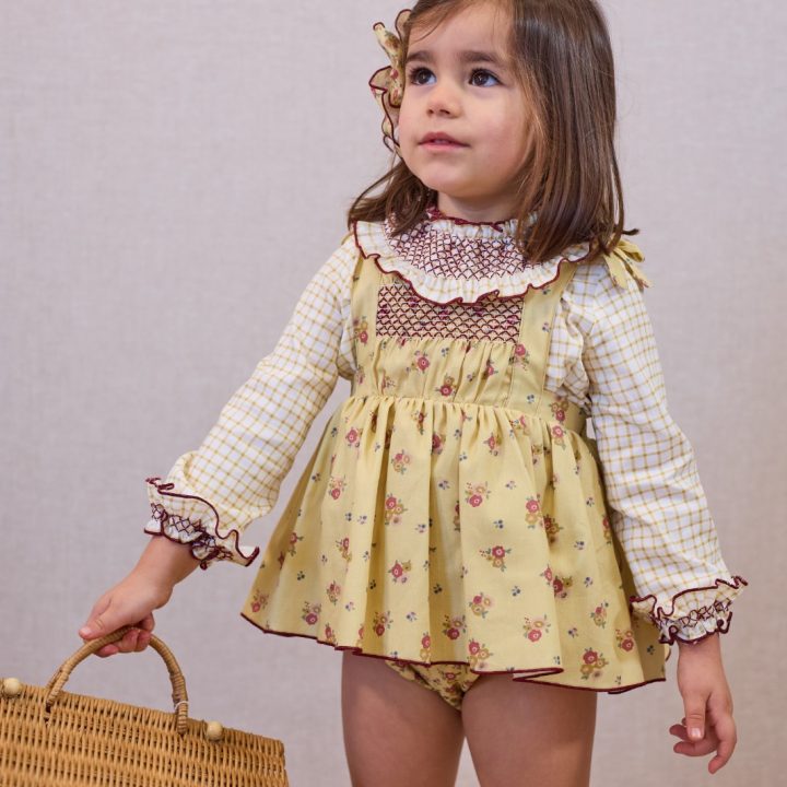 Conjunto Ranita y camisa fruncida Real La Martinica