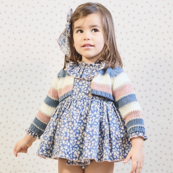 Chaqueta niña corta rayas Mi petit Mon La Martinica