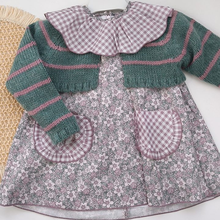 Chaqueta niña corta rayas Viena La Martinica