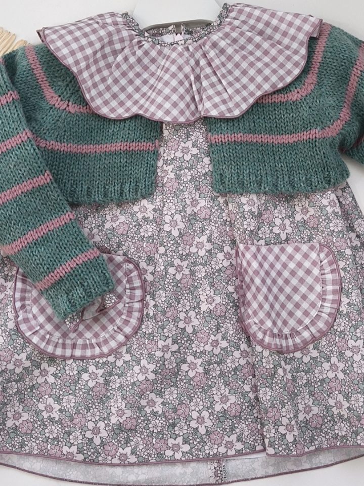 Chaqueta niña corta rayas Viena La Martinica