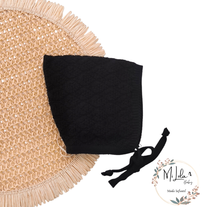 Gorrito duende negro cotoli