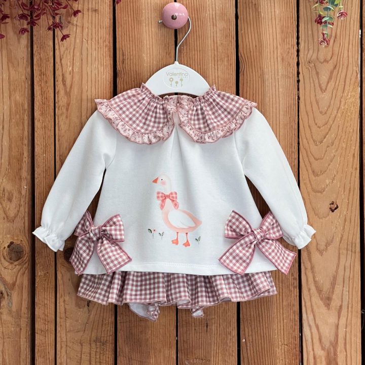 Conjunto sudadera con braguitas cisne blanco Valentina