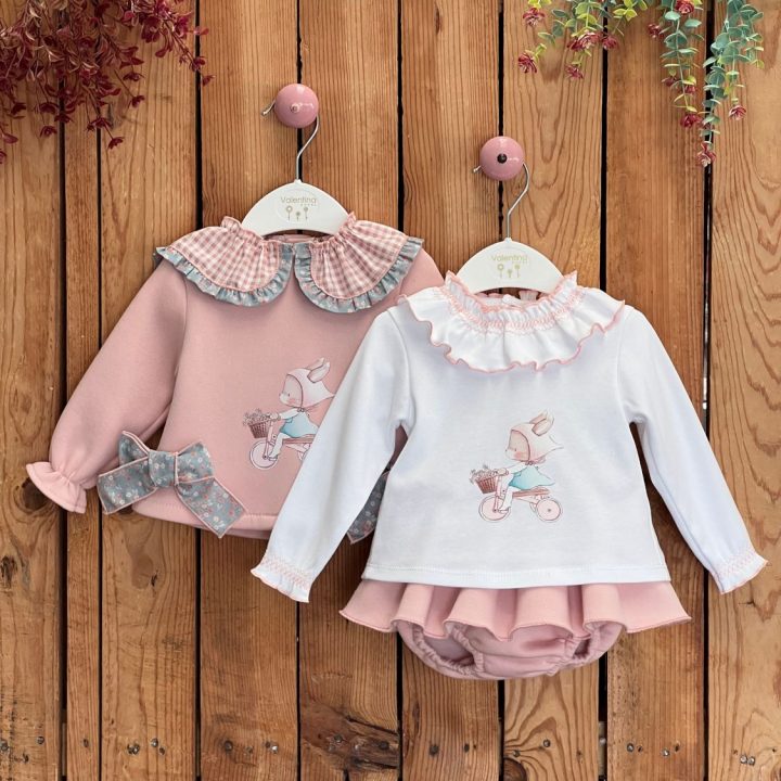 Conjunto tres piezas sudadera, camiseta y braguitas Martina Valentina