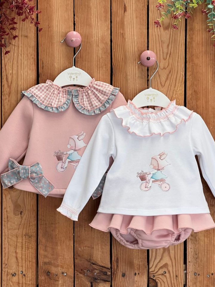 Conjunto tres piezas sudadera, camiseta y braguitas Martina Valentina