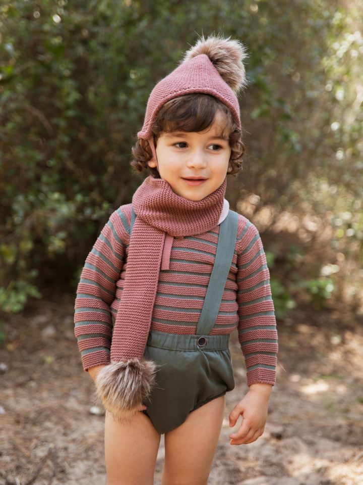Conjunto niño oliva Paloma de la O