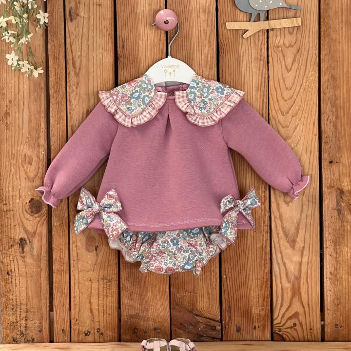 Conjunto sudadera y braguitas cereza Alana Valentina
