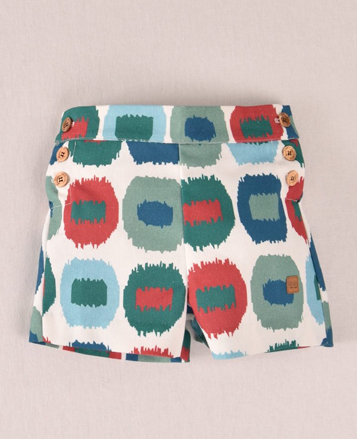 Pantalón corto acuarela verde José Varón