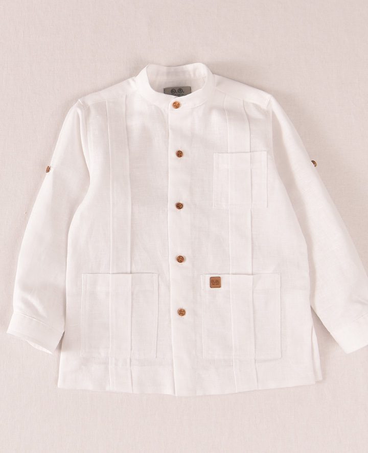 Camisa Guayabera blanca José Varón