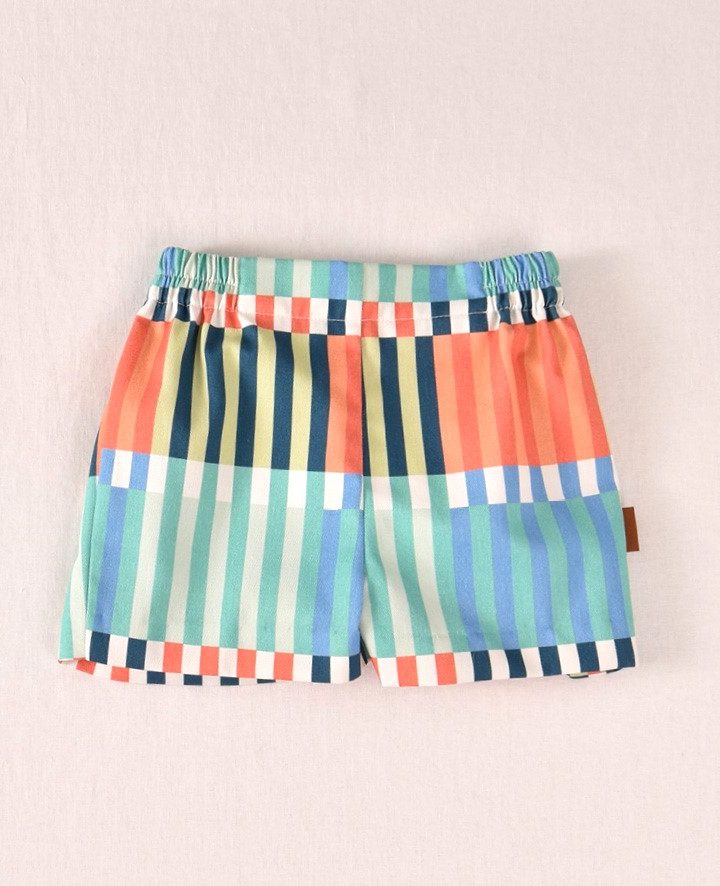 Pantalón corto rayitas colores Cocote