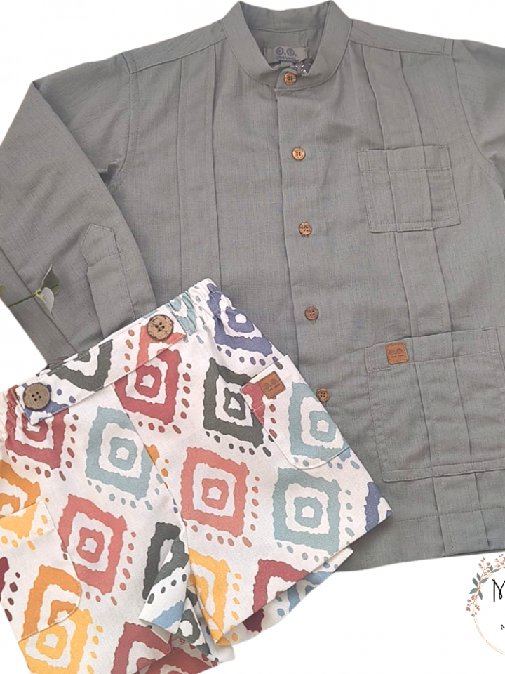 Pantalón corto étnico suave José Varón